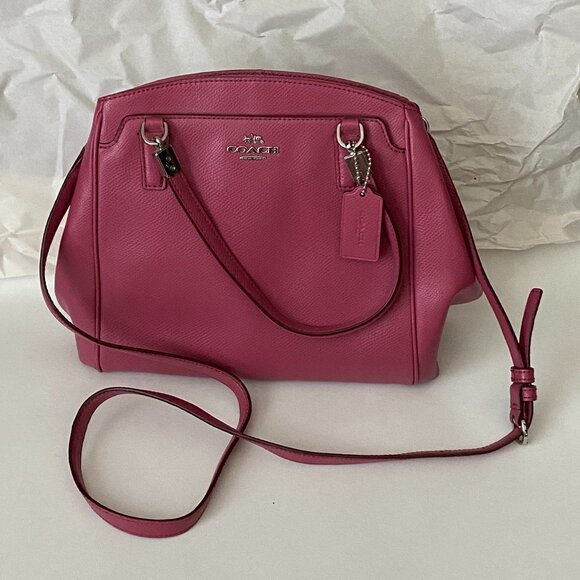 COACH PINK MINETTA SATCHEL CROSSBODY BAG - Picture 2 of 7